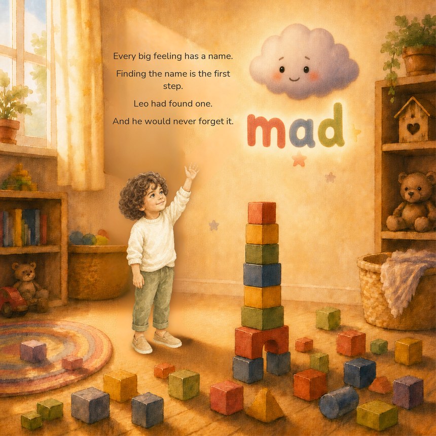 An illustrated storybook page