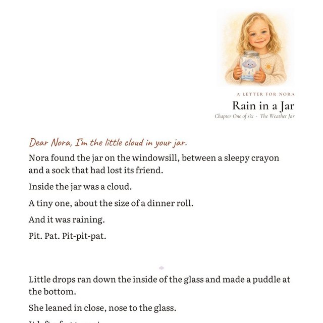 A letter that opens Dear, by name