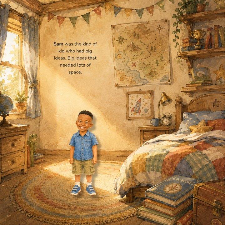 A personalized page from the book